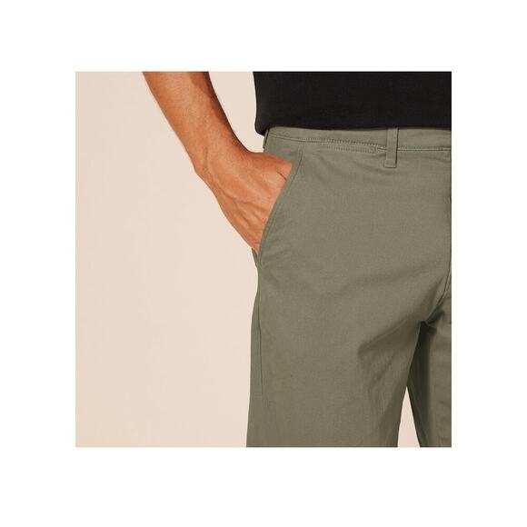 NWT MENS ATHLETIC FIT CASUAL STRETCH CHINO PANTS GOLF PANTS 36x33 - Picture 3 of 8